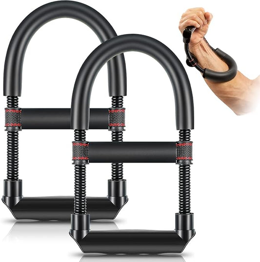 Dreyoo 2 Pack Wrist and Forearm Strengthener, Adjustable Wrist Arm Wrestling Exerciser for Improving Strength or Therapeutic Strengthening, Gym Arm Grip Workout Strength Trainer Hand Developer