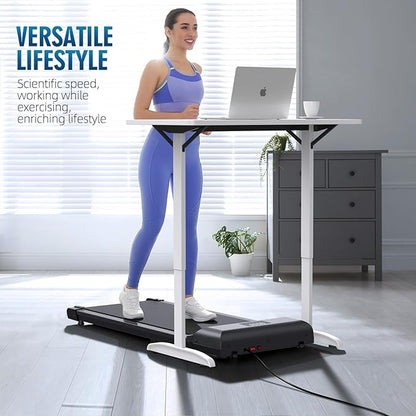 Walking Pad，Under Desk Treadmill 2 in 1 Treadmills，Portable Walking Treadmill 2.5HP, 320lbs Max Weight Remote Control LED Display,Installation-Free Jogging Machine for Home/Office