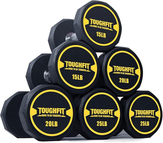 5-520LBS Dumbbell Sets With Optional Rack- PEV Coated