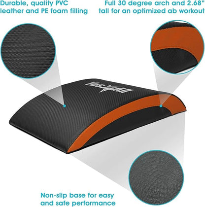 Yes4All Ab Mat Tailbone & No Tailbone, Foldable Abdominal Exercise Sit Up Support Pad for Core Training and Lower Back