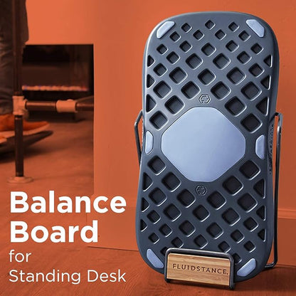 FluidStance Plane Standing Desk Balance Board - 360 Degree Rocker Board for Balance, Fatigue, and Desk Exercise - Sustainably Made, Anti Slip Wobble Balance Board - Premium Standing Desk Accessories