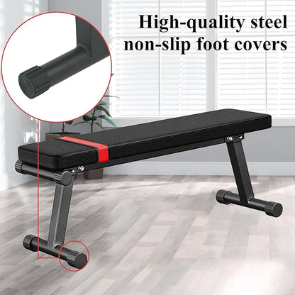 Flat Weight Bench for Home Gym, Dumbbell Bench for Workout Exercise, Flat Bench for Strength Training Bench Press