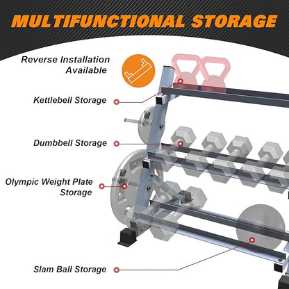 Balelinko Dumbbell Rack Stand，Dumbbell Weight Rack