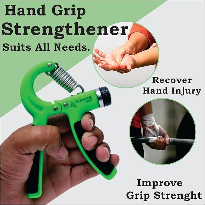 Admirefit-Hand Training Arm Strength Adjustable Spring Hand Grip 22-88 Lbs (10-40kg) Hand Gripper Finger Strengthener for Muscle Building and Injury Recover