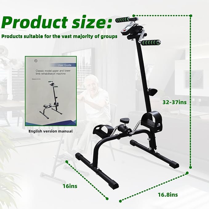 Pedal Exerciser for Seniors elderly exercise equipment Hand Arm Leg and Knee Peddler Bike for senior