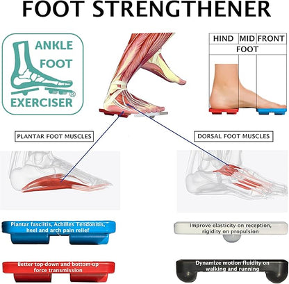 Ankle Foot Exerciser® Ankle Strengthener for ankle sprain relief, Foot Strengthener for plantar fasciitis; Ankle mobility, Posture corrector, Pilates board for home