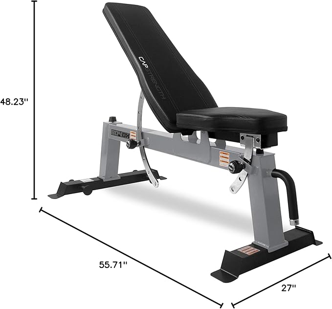 CAP Barbell Deluxe Utility Weight Bench Color Series