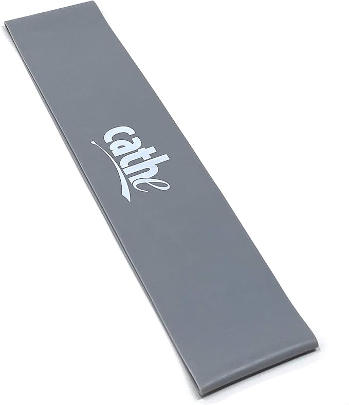 Cathe Extra-Smooth TPE Gray Extra-Heavy Tension Firewalker Resistance Band Loop - Perfect for Shaping, Legs & Glutes As Well As Upper Body Strength, Yoga, & Therapy Exercises