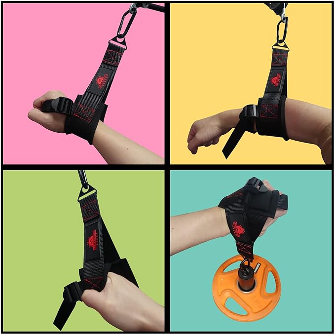 Fitness One-Hand Wrist Strap Exercise Handle Arm Wrestling Forearm Strengthener Pull-Down Multi Gym Bodybuilding Cable Attachment Tricep Handle