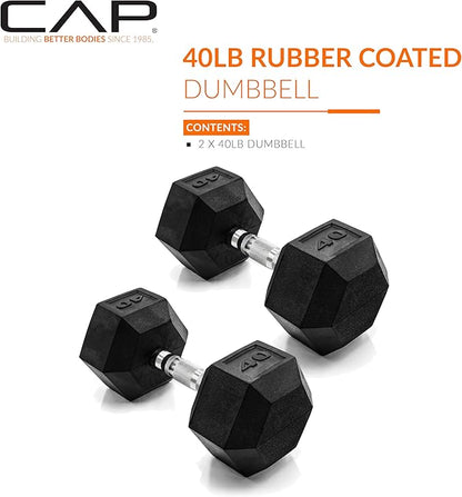 CAP Barbell Coated Dumbbell Weight Pairs | Multiple Options