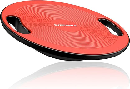 EVERYMILE Wobble Balance Board, Exercise Balance Stability Trainer Portable Balance Board with Handle for Workout Core Trainer Physical Therapy & Gym 15.7" Diameter No-Skid Surface