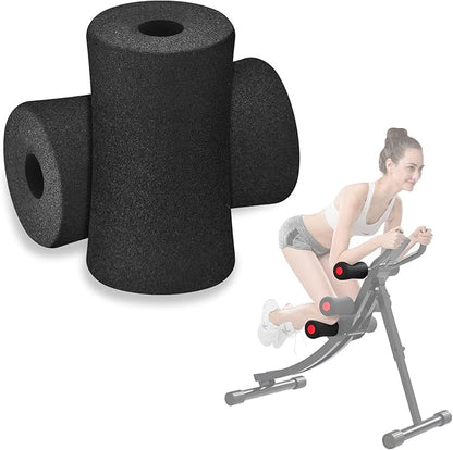 Foam Foot Pads Rollers Set of a Pair，Machine tube leg foam roller pad replacement，Leg Extension for Weight Bench for Inversion Table，Weight Bench and Exercise Machines Equipments