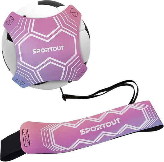 Sportout Soccer/Volleyball Training Equipment Aid, Solo Soccer Trainer, Football Accessories with Adjustable Waist Belt for Kids Adults, Perfect Soccer/Volleyball Gift