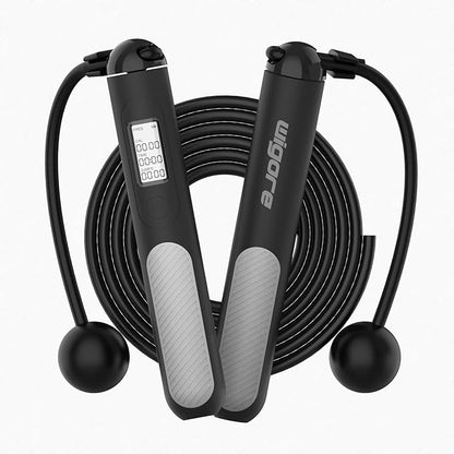 Jump Rope, Tangle free rapid speed jump ropes with counter for fitness for women,Skipping rope with app for fitness men, women's home exercise, workout, fitness gifts for adults, Kids