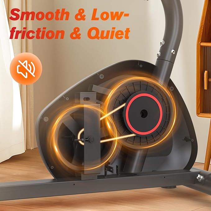 Recumbent Exercise Bike Indoor Magnetic Cycling Fitness Equipment for Home Workout Recumbent Stationary Bike for Adults Seniors