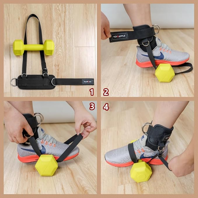 Dumbbell Foot Attachment Adjustable Weight Dumbbell Ankle Straps And Leg Extension Attachment For Cable Machines,Leg Curl Attachment,Hamstring Curls