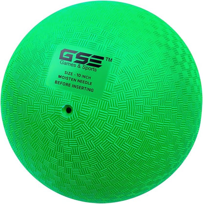 GSE Games & Sports Expert Inflatable Playground Balls, Kickball, Bouncy Dodge Ball, Handball. Great for 4 Square Ball Games, Gym, Yoga Exercises for Kids and Adults (7/8.5/10in, Several Colors Choice)