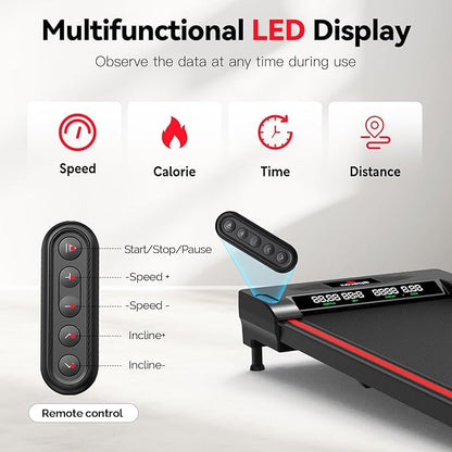 Walking Pad, Treadmill for Home,Under Desk Treadmill Portable with Remote Control