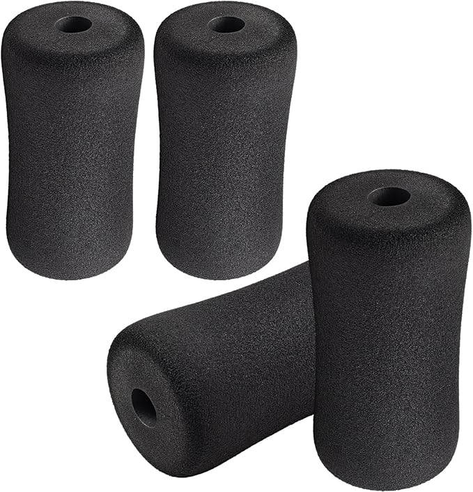 Foot Foam Pads Rollers Replacement Set for Home, Weight Bench Foam Pad Replacement for Inversion Table Leg Tube, Foot Foam Roller Pads for Sit Ups,Leg Curl Attachment/Extension and Roman Chair