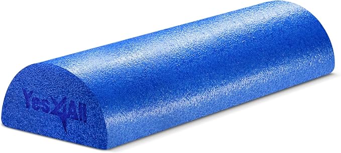 Yes4All Soft-Density Half PE 12/18/ 24/36 inch Foam Rollers for Muscle Massage, Yoga Core Exercise & Physical Therapy