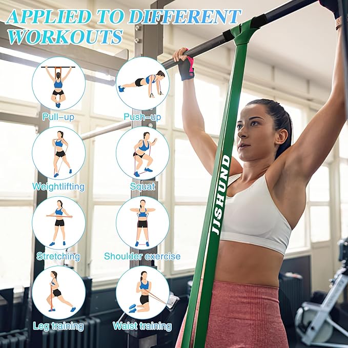 Resistance Bands, Pull Up Assistance Bands Pull Up Bands Exercise Bands for Men Women, Workout Bands for Working Out, Muscle Strength Training, Body Stretching