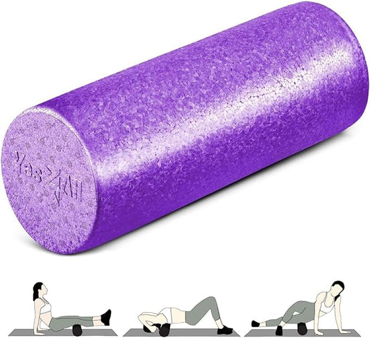 Yes4All High-Density Foam Roller for Back Pain Relief, Yoga, Exercise, Physical Therapy, Muscle Recovery & Deep Tissue Massage - 12, 18, 24, 36 inch