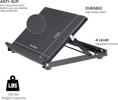 Steel Slant Board for Calf Stretching, Achilles Heel Stretcher Slant Board for Squats, Adjustable Ankle Stretcher, Incline Board for Calf Ankle and Foot Stretching, Calf Muscle Stretch Wedge.