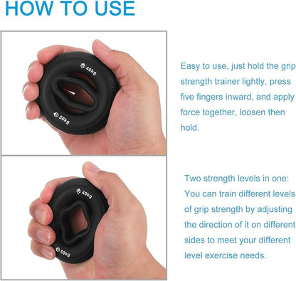 uxcell Hand Grip Strengtheners, Grip Strength Training for Rock Climbing