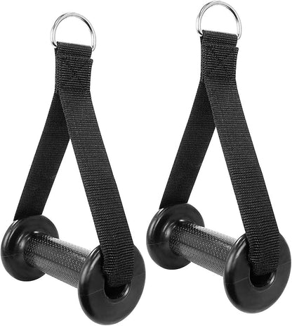 Luwint Excercise Handles, Heavy Duty Cable Machine Attachments Resistant Band Handles Gym Equipment Accessories, 1 Pair