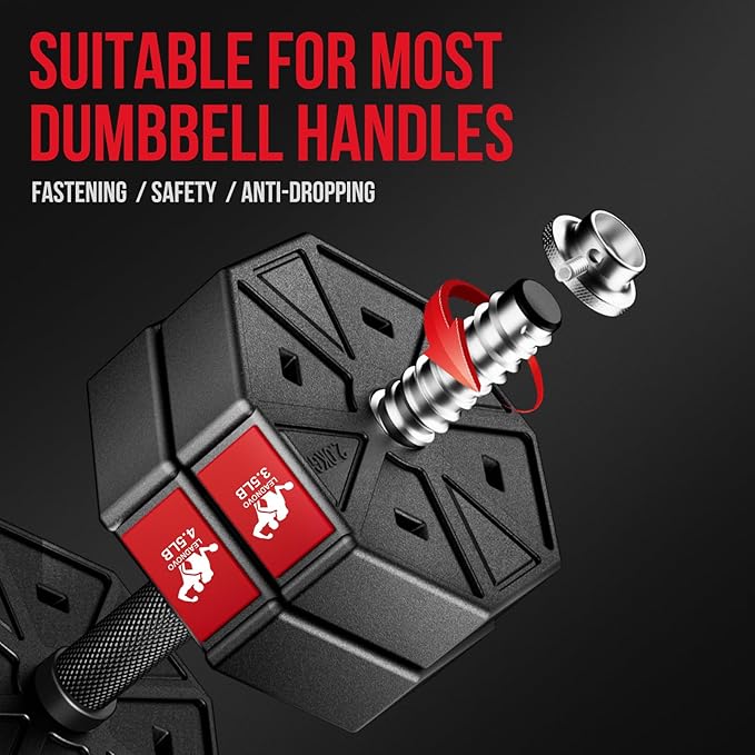 Adjustable Dumbbell Handle/Straight Barbell/Arm Blaster for 1" Cast Iron Weight Plates with Collars Loadable Dumbbells