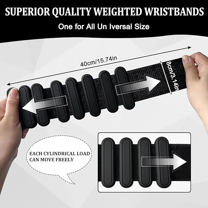 Adjustable Ankle Weights for Women Men Kids Wrist Ankle Weights Increase Training Intensity Wrist Weights Sets Increase Training Intensity for Yoga, Pilates, Aerobics, Gym, Swimming, Hiking