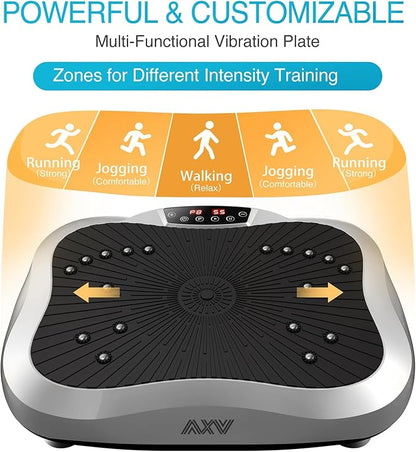 Vibration Plate Exercise Machine Whole Body Workout Vibrate Fitness Platform Lymphatic Drainage Machine for Weight Loss Shaping Toning Wellness Home Gyms Workout