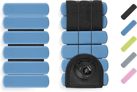 Wrist Weights - set of 2(1lb each), Adjustable Wearable Silicone Wrist & Ankle Bangles for Men and Women, Increase Training Intensity for Yoga, Pilates, Aerobics, Gym, Swimming, Hiking, Housework, Jogging, etc.