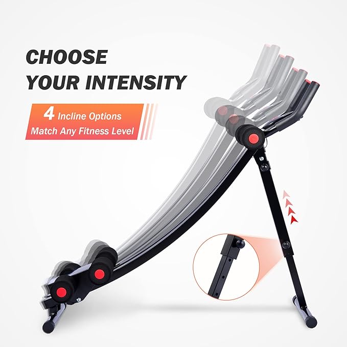 ZELUS Ab Machine for Home Gym 4 Intensities