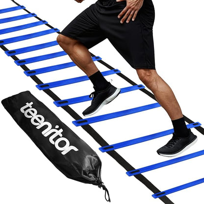 Teenitor Agility Ladder Speed Ladder Training Ladder for Soccer, Speed, Football Fitness Feet Training Carry Bag Agility Training Equipment