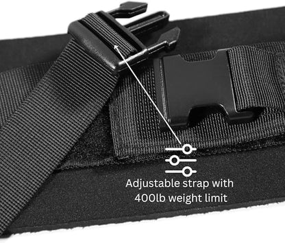 Elite Physiques Hip Thrust Belt Easy to Use with Dumbbells, Kettlebells, or Plates, Slip-Resistant Padding that Protects Your Hips for the Gym, Home Workouts, or On the Go