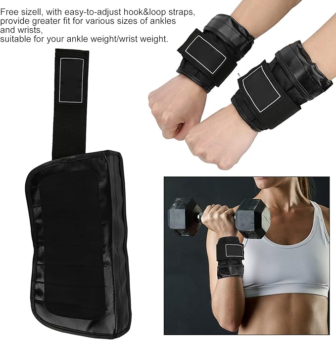 Hand Wrist Weights Sandbag, Wrist Weight Sandbag, 2Pcs 1‑4KG for Walking Home Exercise Physical Therapy Core Training