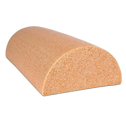 CanDo Beige PE Foam Rollers for Muscle Restoration, Massage Therapy, Sport Recovery and Physical Therapy 6" x 12" Half-Round