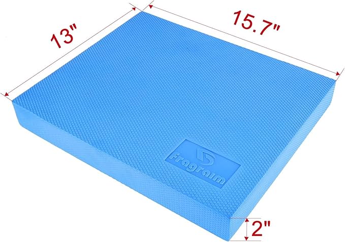 Balance Pad, Non-Slip Foam Mat & Ankles Knee Pad Cushion for Physical Therapy, Rehabilitation, Core Balance and Strength Stability Training, Yoga & Fitness, 15.7 x 13 x 2 Inch