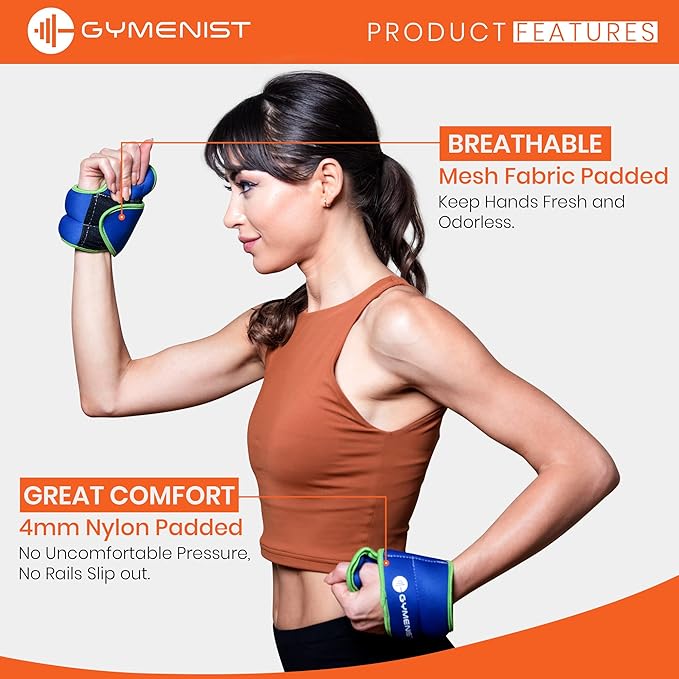 Pair of Wrist Weights With Hole for Thumb, Great for Running & All Kind of Cardio Exercises