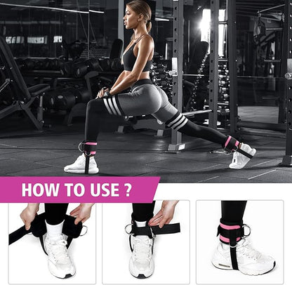 Ankle Straps for Cable Machine Glute Kickbacks