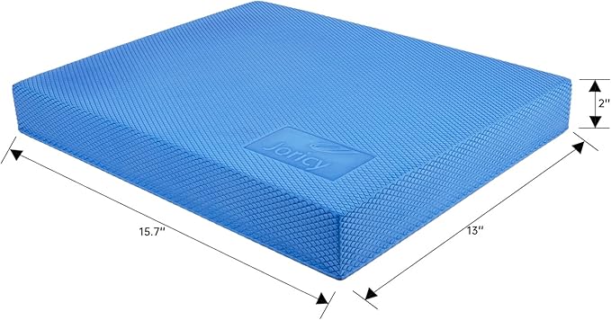 Balance Pad, Non-Slip Foam Exercise Mat & Ankles Knee Pad Cushion Thick for Gym Workout, Fitness Exercise, Physical Therapy, Core Balance and Strength Stability Training, 15.7 x 13 x 2 Inch