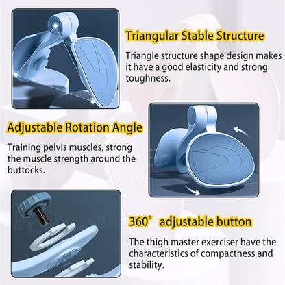 Thigh Master Hip Trainer Kegel Exerciser, Pelvic Floor Trainer, Kegel Trainer for Postpartum Rehabilitation, Trimmer Inner Thigh, Thigh Toner Workout