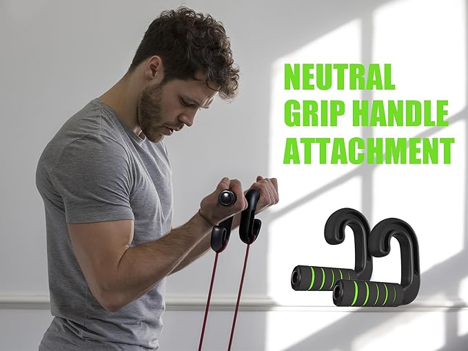 Neutral Grip Handle Attachment, Grip Handle Attachments for Pull-up Bars, Resistance Bands, Barbells, Fitness Equipment, Gym Equipment