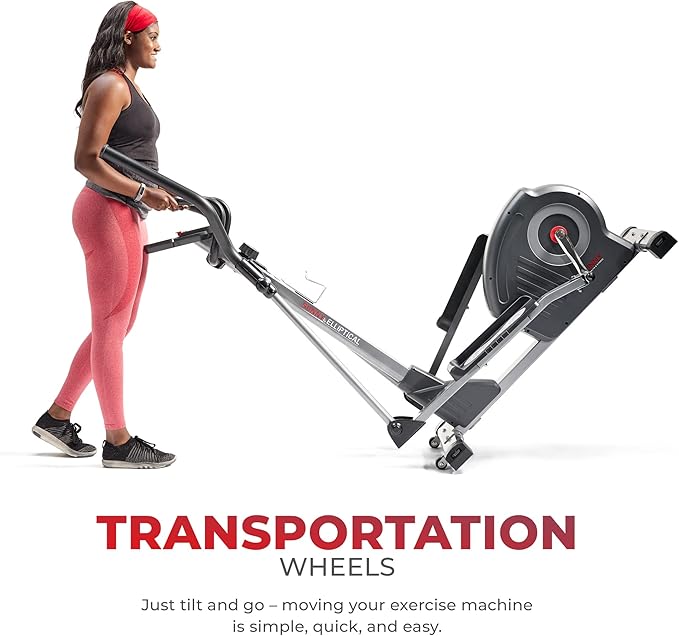 Sunny Health & Fitness Legacy Stepping Elliptical Machine, Total Body Cross Trainer, Low Impact Exercise Equipment with Optional SunnyFit App Enhanced Connectivity