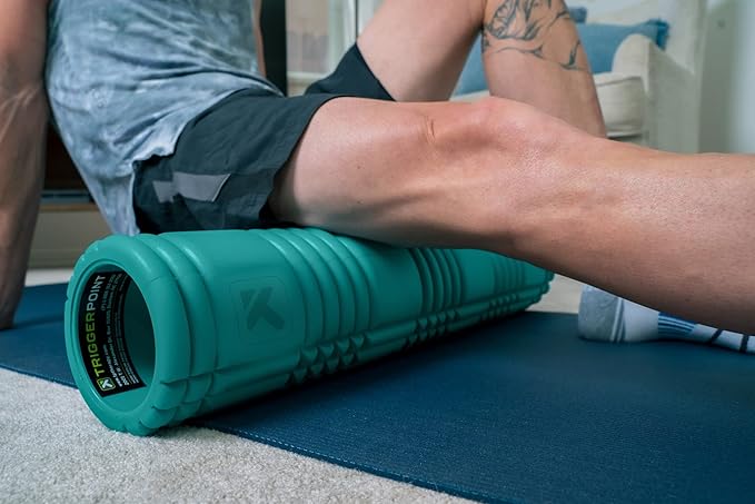 TriggerPoint GRID Patented Multi-Density Foam Massage Roller (Back, Body, Legs) for Exercise, Deep Tissue and Muscle Recovery - Relieves Muscle Pain & Tightness, Improves Mobility & Circulation (26")