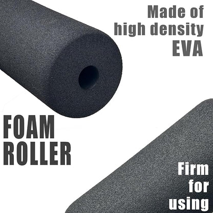 High Density Foam Roller, Replacement Foam Foot Pads for Home Gym Exercise Machines Equipments, Weight Bench Leg Extension Curl Attachment (Foam 7'')