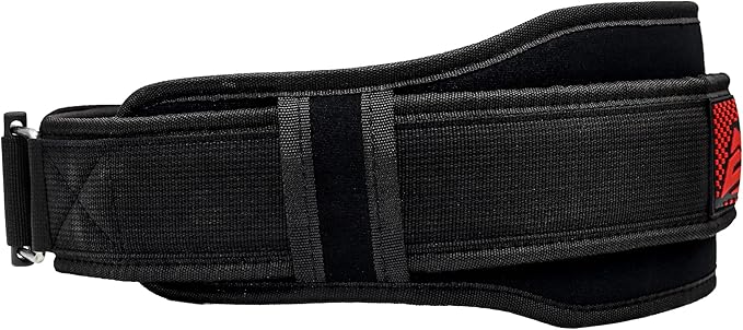 SideWinder Weight Lifting Belt for Serious Crossfit, Powerlifting Gym Training Fitness Workout Deadlifts Double Padded Back Support