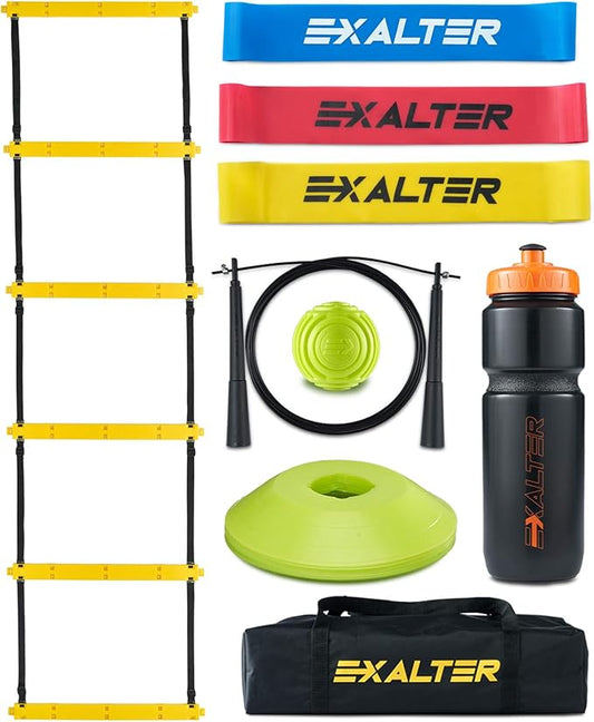 EXALTER Agility & Fitness Equipment Set for Training Coordination, Strength, and Power for Outdoor and Indoor Workouts