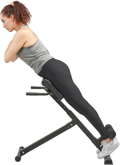 Lifepro Roman Chair Hyperextension Bench, Back Extension Bench Machine for Glute, Hamstring and Lower Back, Multipurpose Adjustable Exercise Equipment, Foldable for Home Gym Fitness